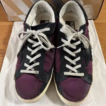 GOLDEN GOOSE 퍼플 스웨이드 스니커즈 38