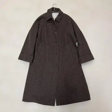 PAR ICI 울 브라운 롱 코트 여성용