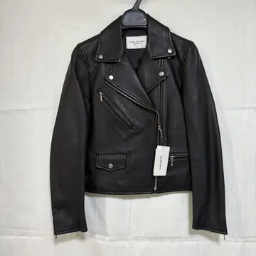 SPICK AND SPAN 블랙 가죽 라이더 자켓 사이즈 36