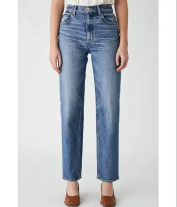 MOUSSY PLAIN JEANS STRAIGHT 25 블루