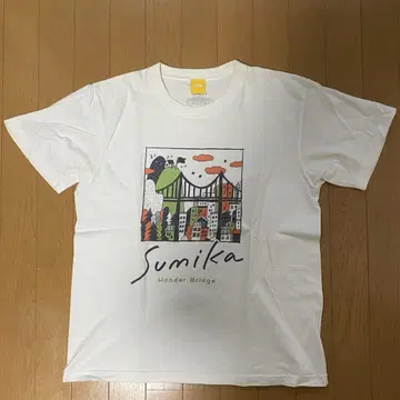 Sumika 컬러풀 도시 풍경 티셔츠 M