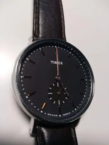 TIMEX 가죽 스트랩 시계