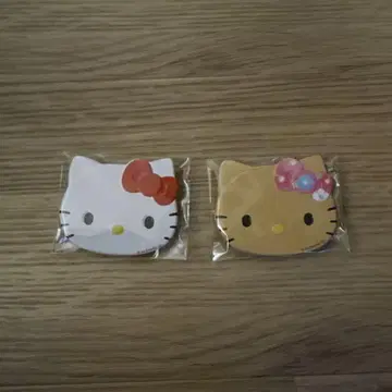 헬로키티 페이스 캔뱃지 산리오 헬로키티 일광화상 키티