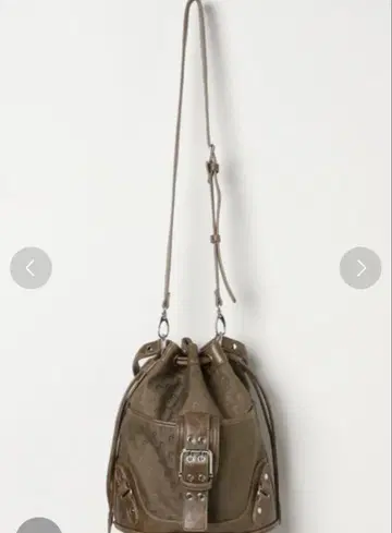 미사용 새상품 JEANASIS 앤티크 복조리 BAG 카키 계열