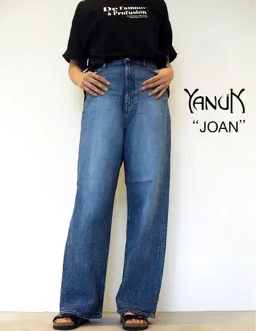 미착용 야누크 루즈 스트레이트 JOAN 23인치