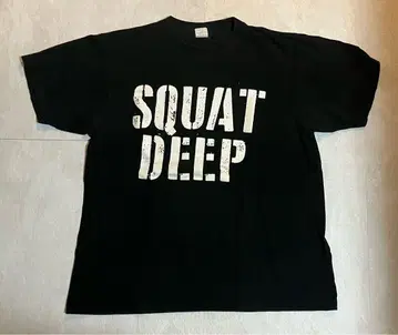 [ 레어 ] MMJ SQUAT DEEP 티셔츠 L 사이즈 블랙