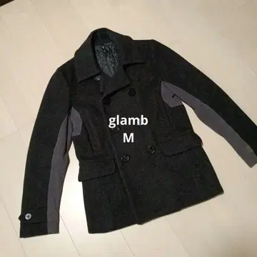 glamb M 다크 그레이 피 코트