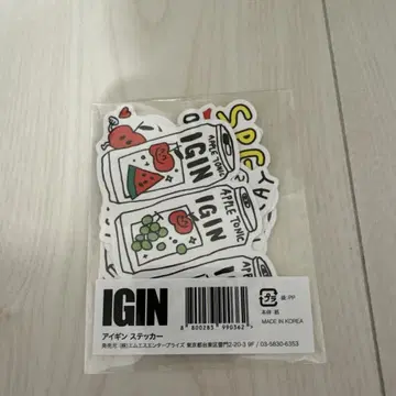 BTS JIN 진 IGIN POPUP 스티커 아이긴