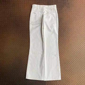 70s-80s Dickies 치비 택 플레어 팬츠 벨보텀 화이트 진품