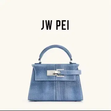 JW PEI 데님 블루 핸드백 미니 사이즈
