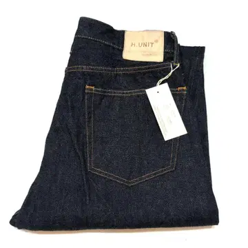 새상품 H.UNIT 에이치유닛 데님 팬츠 테이퍼드 2 [생지 데님] 2
