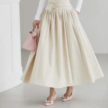 seventenbymiho 하이웨스트 턱 스커트