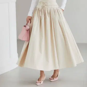 seventenbymiho 하이웨스트 턱 스커트