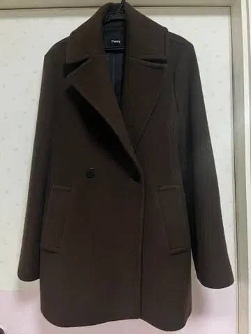Theory 브라운 코트 울