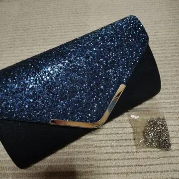 네이비 글리터 파티 백