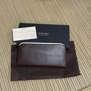 STATUSY 커피 비건 가죽 지갑 다크 모카