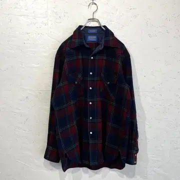 구제 빈티지 [PENDLETON] 웨스턴 울 플란넬 셔츠 L