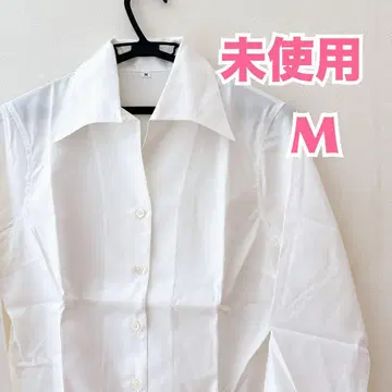 [일본제] 레귤러 카라 스키퍼 셔츠 M 화이트 블라우스 긴팔