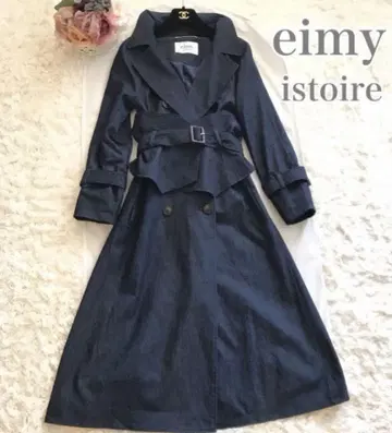eimy istoire 데님 롱 트렌치코트