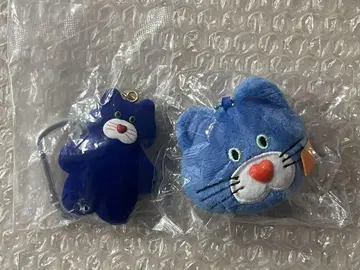 가챠 mojojojo 봉제 인형 피규어 마스코트 고양이 네코 파랑