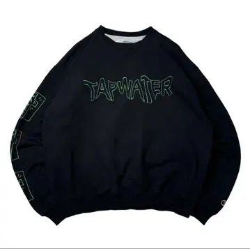 한 점 00s 챔피온 기업 로고 맨투맨 블랙 XL