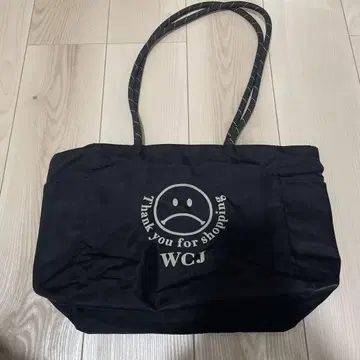 WCJ 리버서블 토트백 블랙 발수