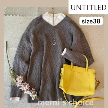 [ UNTITLED ] 캐시미어 혼방 케이블 니트 38