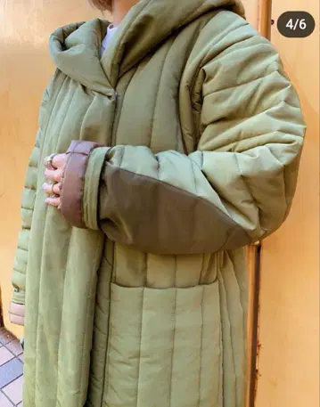새상품급 CAVEZA ROSSO 카베사로쏘 충전솜 퀼팅 코트