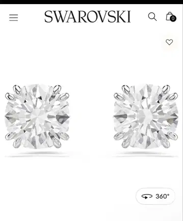 Swarovski 귀걸이 스터드 귀걸이