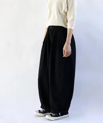 HARVESTY 서커스 팬츠 블랙 사이즈 2