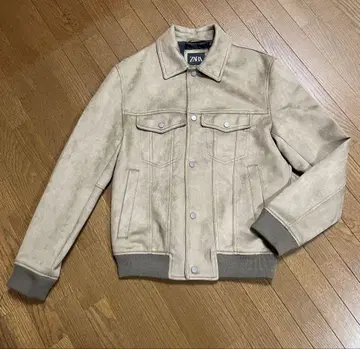 [ 새상품급 ] ZARA 자라 스웨이드 느낌 블루종 남성용