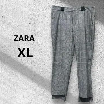 ZARA 자라 XL 슬랙스 바지 팬츠 체크 빅 사이즈