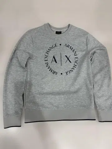 Armani Exchange 그레이 크루넥 맨투맨