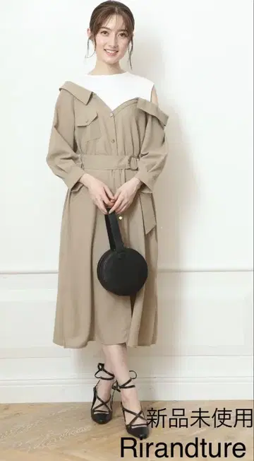 미사용 Rirandture 레이어드 셔츠 원피스