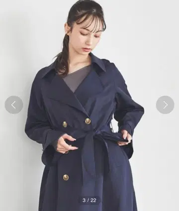 31 Sons de mode 트렌치코트 네이비