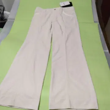 아디다스 크림색 와이드 팬츠 앞 포켓 부착