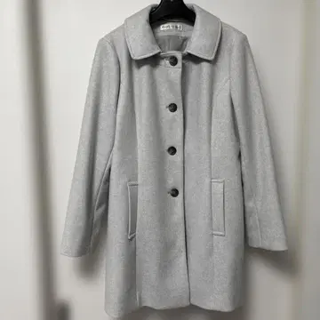 knox village 그레이 버튼 코트