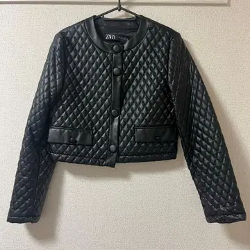 ZARA 블랙 퀼팅 자켓 M