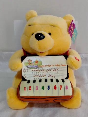 곰돌이 푸 피아노 봉제 인형