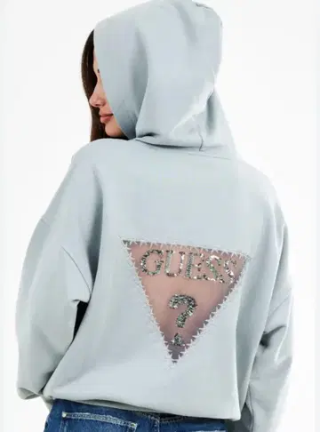 GUESS 후드 부착 후드티