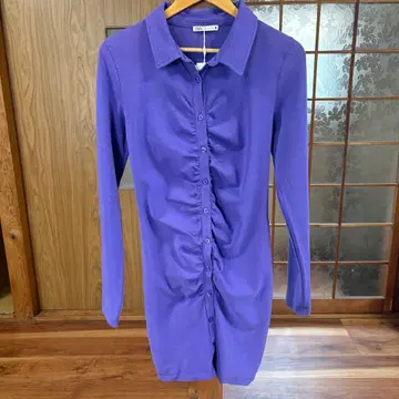 ZARA 퍼플 원피스 L 사이즈