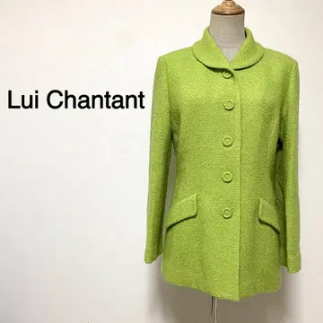 Lui Chantant 애플 그린 컬러 울 코트