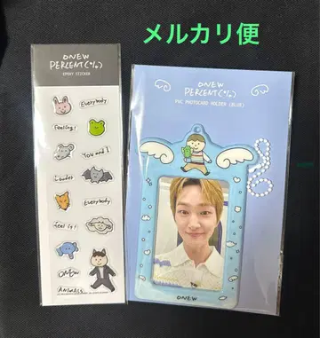 ONEW 포토 카드 홀더 스티커 일본 한정판 팝업