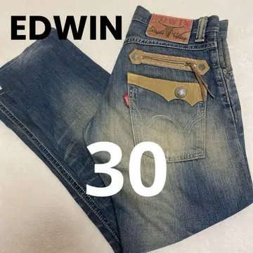 [ EDWIN ] 에드윈 483XVS 웨스턴 지퍼 스트레이트 데님 팬츠