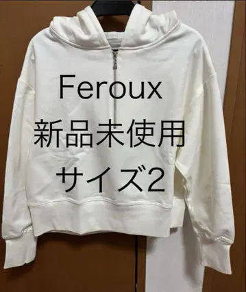 [ 미사용 새상품 ] Feroux 페미닌 후드티 에크루 2