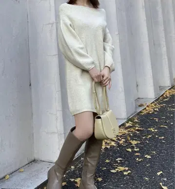SNIDEL 오프숄더 미니 원피스