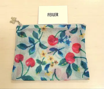 FEILER 스윙 체리 메쉬 파우치 체리