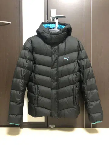 PUMA 다운 자켓 푸마 블랙 블루 사이즈 S