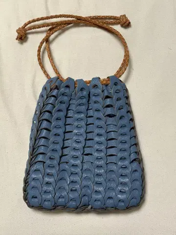 il micio  복조리 백 BOHO SACHETO 블루