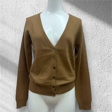 새상품급 tricot tricot 캐시미어 가디건 카멜
